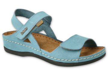 Дамски ортопедични сандали от естествена кожа Befado 158D186, Сини