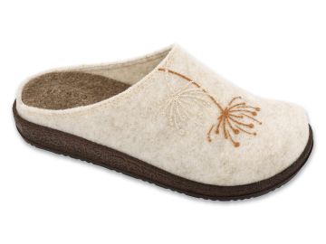 Анатомични домашни чехли Befado Home & Go 155D187, Бежов филц