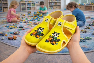 Детски боси пантофи Antal Rascal Raccoon