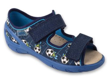 Befado Sunny 063P020 Бебешки сандали с кожена стелка, Сини