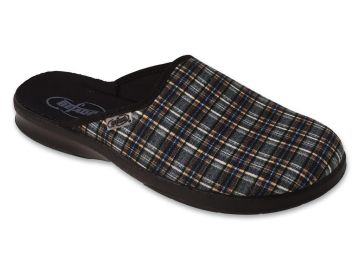 Мъжки домашни чехли Befado Leon 548M040, Сиво каре