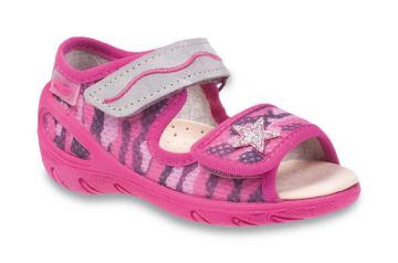 Befado Sunny 433X022 Ортопедични сандали с кожена стелка, Фуксия