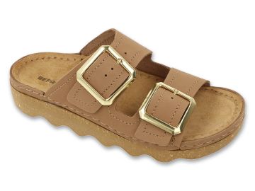 Дамски ортопедични чехли Befado Home & Go 158D301, Бежови