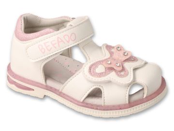 Бебешки анатомични обувки за момиче Befado Wingy 170P117, Бели
