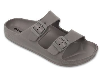 Анатомични чехли Inblu с катарами, EVA пяна - сиви