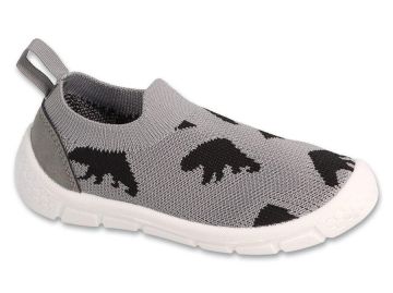 Befado Honey 102X005 Детски пантофи slip-on cut, Сиви с динозаври