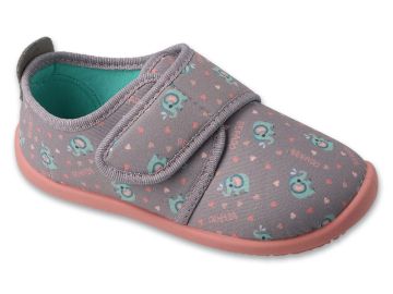 Befado Softer Barefoot 902X057 Детски пантофи с кожена стелка, Розови  