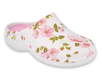 Ортопедично сабо с подвижна стелка Dr Orto Med 154D101, Бяло с розово