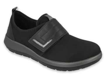 Дамски ортопедични обувки с лепки Dr Orto Casual 156D002, Черни