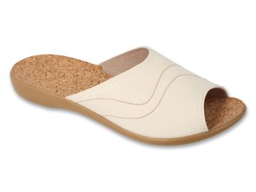 Дамски чехли с коркова стелка Befado Viki B-Relax System 254D165, Бели