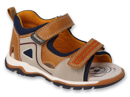 Бебешки анатомични сандали за момче Befado Dino 170P099, Оранжеви