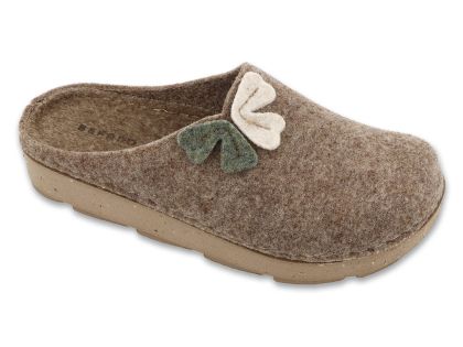 Анатомични домашни чехли Befado Home & Go 155D172, Бежов филц