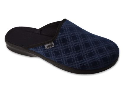Мъжки домашни чехли Befado Leon 548M050, Синьо каре
