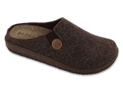 Анатомични домашни чехли Befado Home & Go 155D185, Светлосив филц