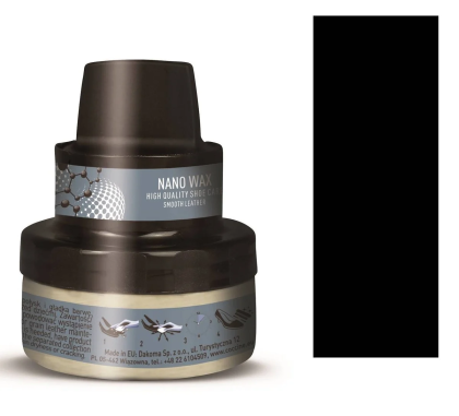  Coccinè Nano Vax Черна Крем-боя с наночастици за кожени изделия, 50 ml 