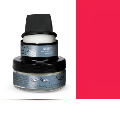  Coccinè Nano Vax Червена Крем-боя с наночастици за кожени изделия, 50 ml 