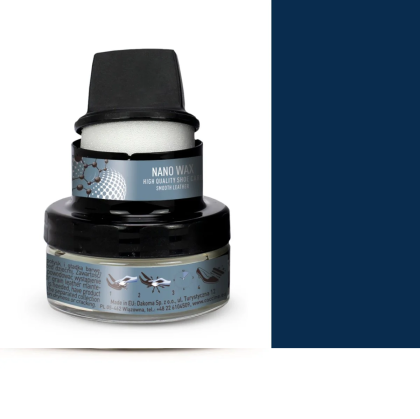  Coccinè Nano Vax Тъмносиня Крем-боя с наночастици за кожени изделия, 50 ml 