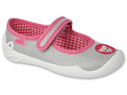 Детски балерини с каишка Befado Blanca 114X501, Сиви