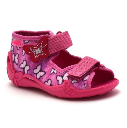 Befado Papi 242P091 Бебешки текстилни сандали, Фуксия