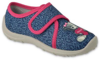 Befado Boogy 660X049 Детски пантофки с пяна, Сини с мече