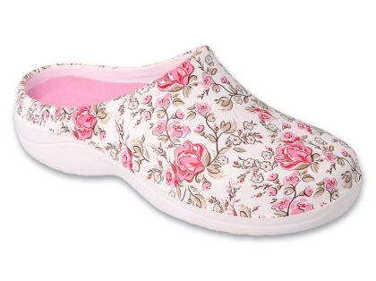 Ортопедично сабо с подвижна стелка Dr Orto Med 154D104, Бяло с розово