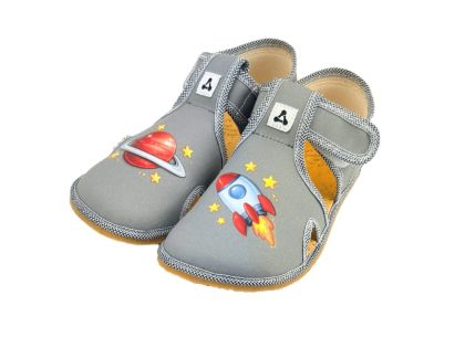 Детски боси пантофи Antal Rascal Universe Grey