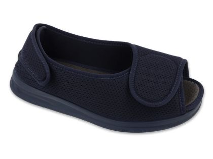 Dr Orto 542D003 Дамски ортопедични обувки за отекъл крак, Тъмносини