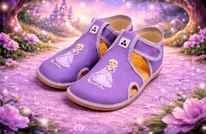 Детски боси пантофи Antal Rascal Princess Violet