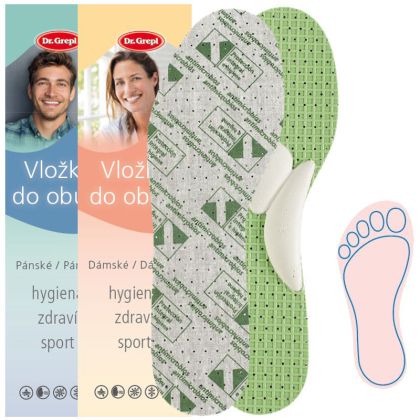 Dr. Grepl Carbon Антибактериални стелки с поддръжка на свода