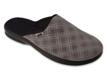 Мъжки домашни чехли Befado Leon 548M051, Сиво каре