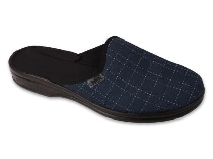 Мъжки домашни чехли Befado Parys  089M423, Синьо каре