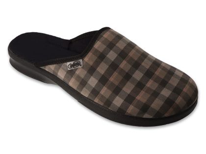 Мъжки домашни чехли Befado Leon 548M048, Бежово каре