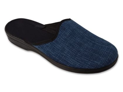 Мъжки домашни чехли Befado Parys 089M429, Син деним