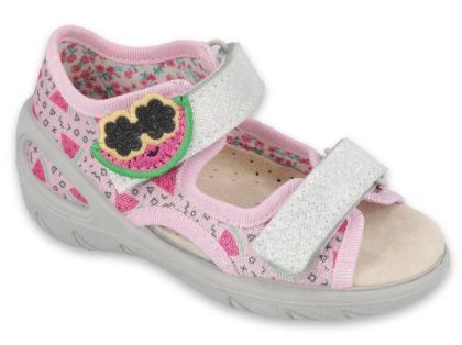 Befado Sunny 065X152 Ортопедични сандали с кожена стелка, Розови