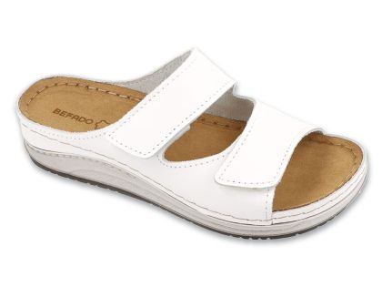 Дамски ортопедични чехли Befado Home & Go 158D307, Бели