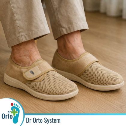 Ортопедични обувки Dr Orto Actifresh Sanitized 088D006, Бежов