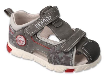 Бебешки анатомични сандали за момче Befado Adventure 170P107, Сиви