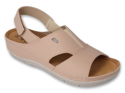 Дамски анатомични сандали от естествена кожа, Dr Orto 158D261, Бежови