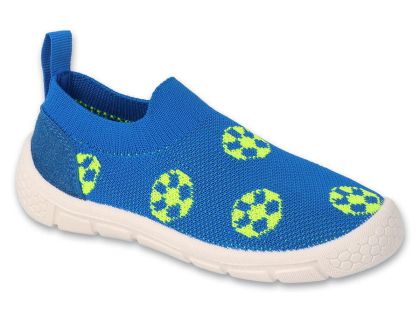 Befado Honey 102X014 Детски пантофи slip-on cut, Сини с топки