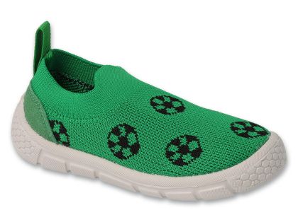 Befado Honey 102X015 Детски пантофи slip-on cut, Зелени с топки