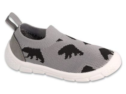 Befado Honey 102X005 Детски пантофи slip-on cut, Сиви с динозаври