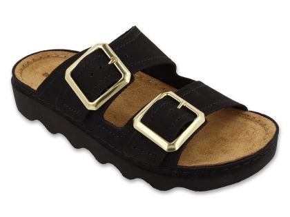 Дамски ортопедични чехли Befado Home & Go 158D299, Черни