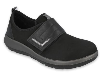 Дамски ортопедични обувки с лепки Dr Orto Casual 156D002, Черни