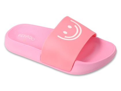 Детски плажни анатомични чехли Befado Smile, Розови