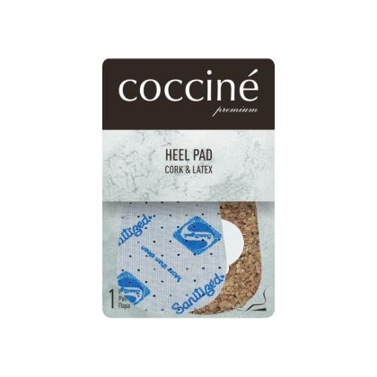 Антибактериални стелки за пета от корк и латекс Coccinè Heel Pad Cork & Latex