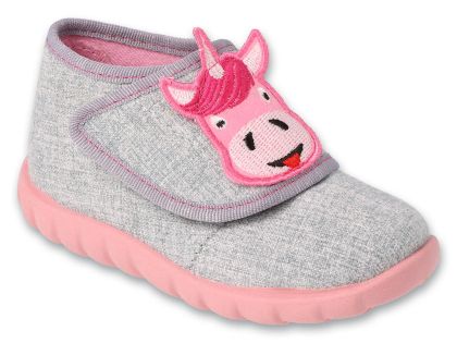 Befado Flexi B-soft System 454P035 Бебешки пантофки с пяна,Сиви