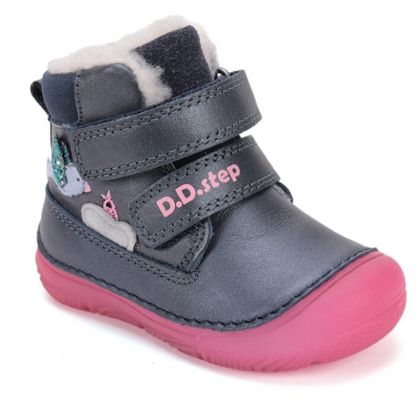 Детски топли боти D.D.Step Girl W082-52314 2, Тъмносини