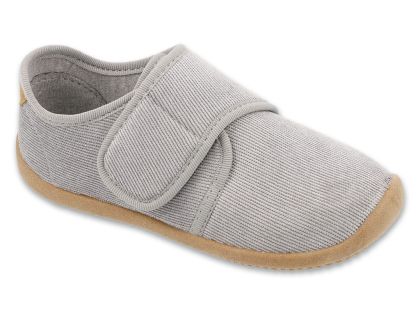 Befado Softer Barefoot 904X001 Детски пантофи с кожена стелка, Сиви 