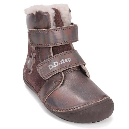 Бебешки боти D.D.Step Girl Barefoot W063-52985M, Кафяви