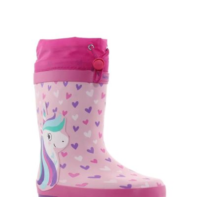 WINK AQQO UNICORNIS  Подплатени гумени ботуши, Розови